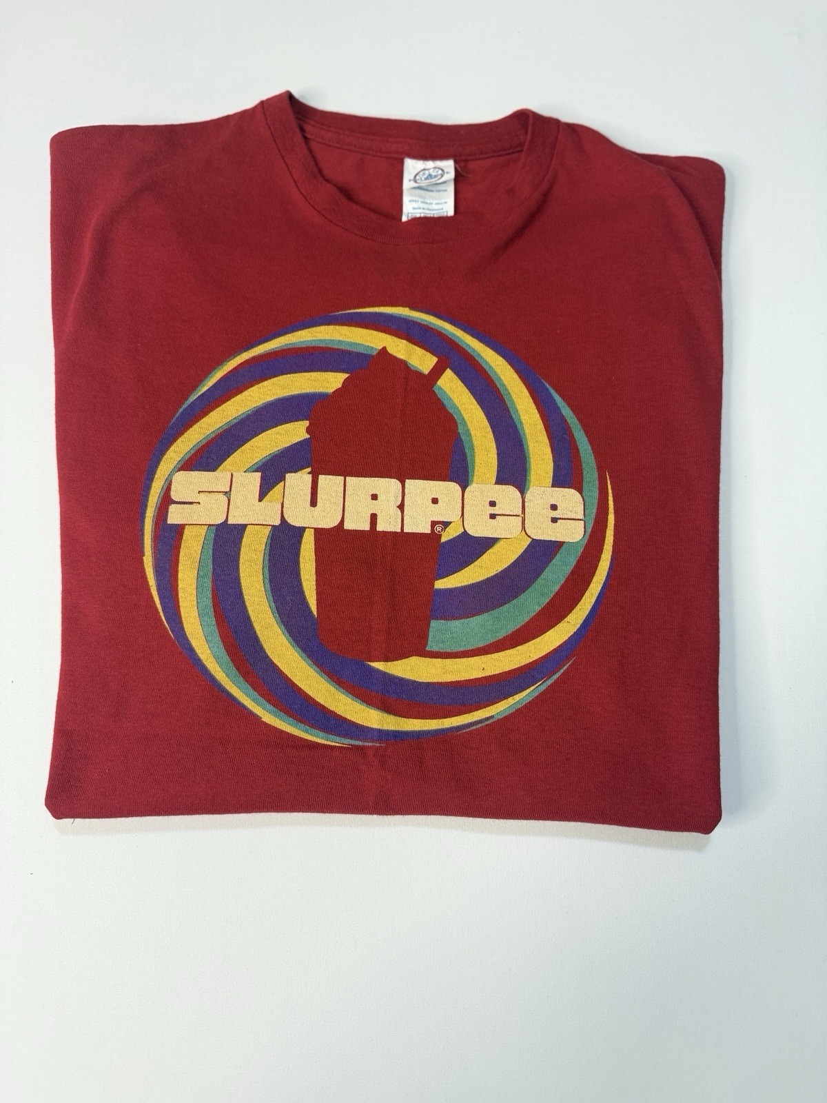 Vintage Slurpee T-Shirt Red XL | Retro 7-Eleven Logo Tee | Fun Graphic Top Men