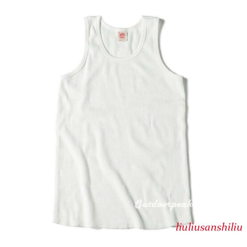 NON STOCK Men Cotton Basic Tank Top Slim Casual Ribbed Sleeveless T-Shirt Beach