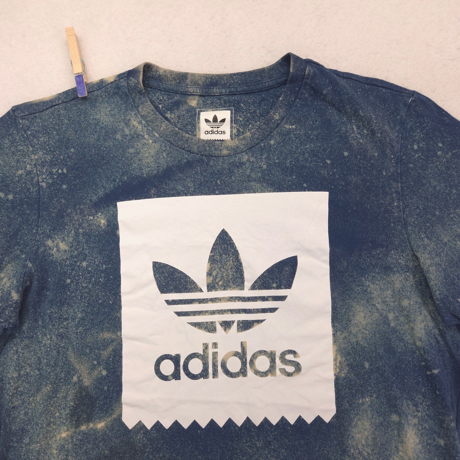 Adidas Casual Crew Neck Short Sleeve Graphic T Shirt Mens Size Large L Tie Dye
