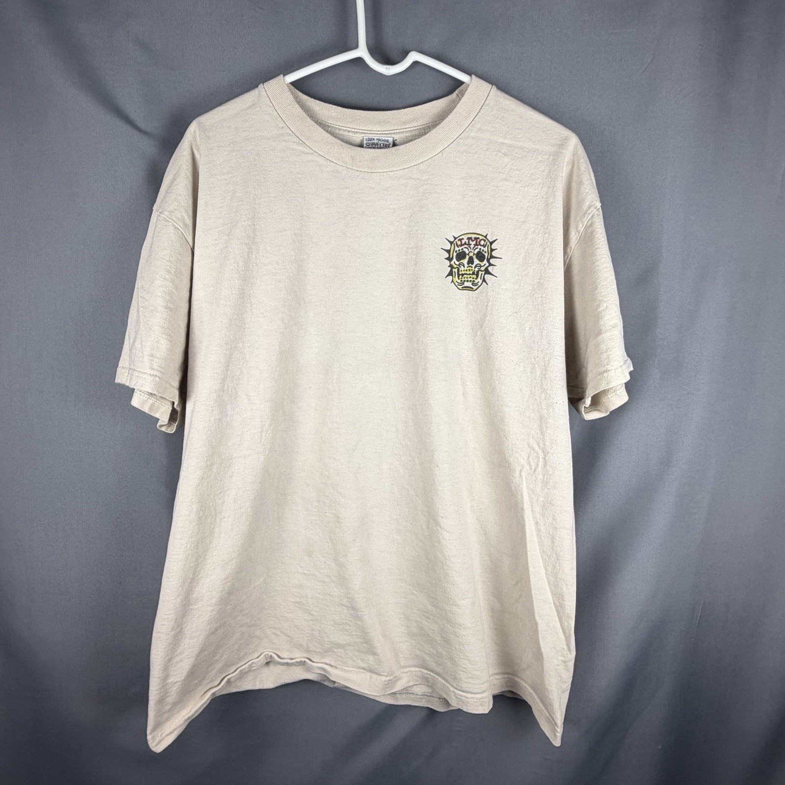 Loser Machine T Shirt Mens XL Suavecito Pomade Hair Product Beige Mexico Stress