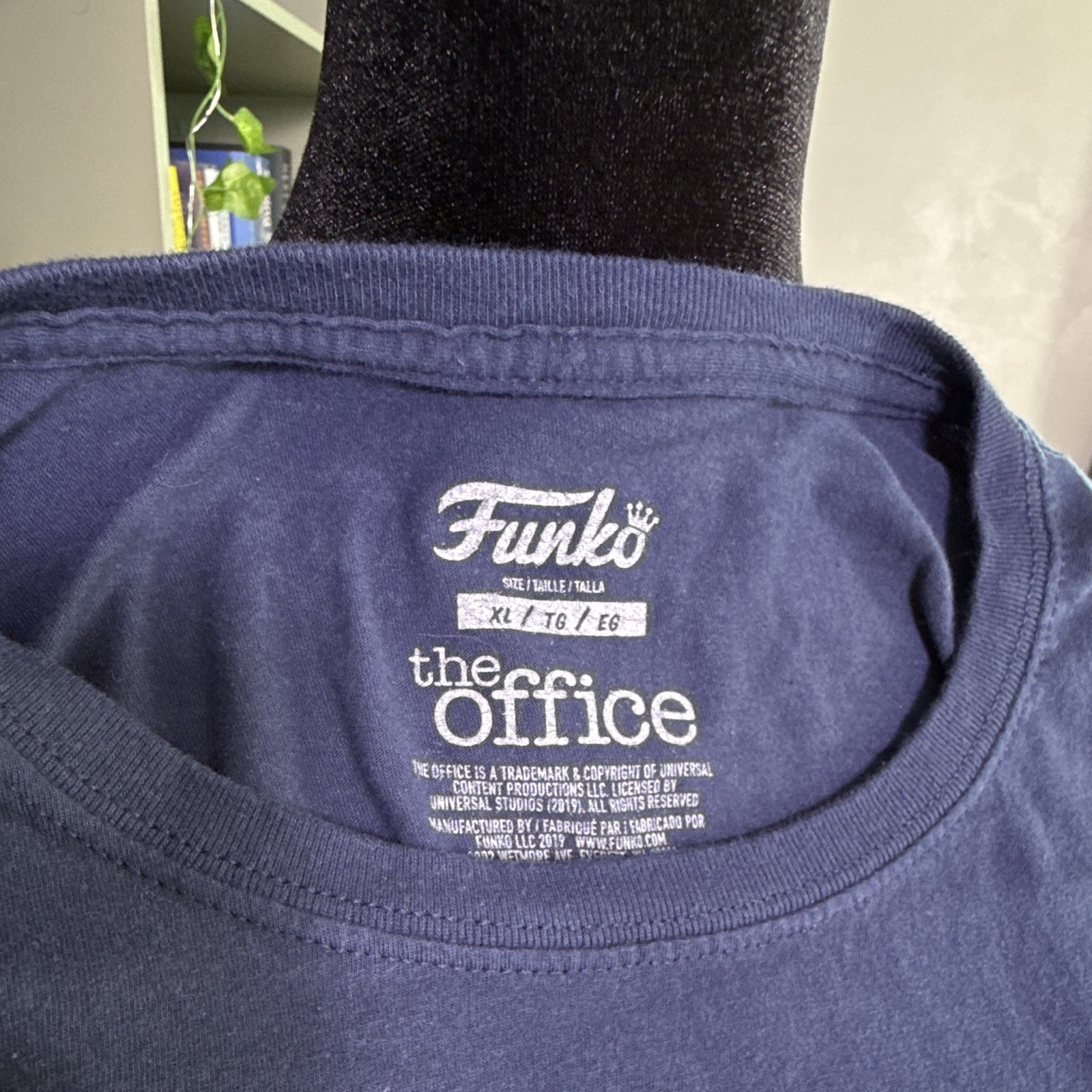 Funko The Office Dwight Schrute “FACT!” Blue Graphic Cotton Crew Neck Tee XL