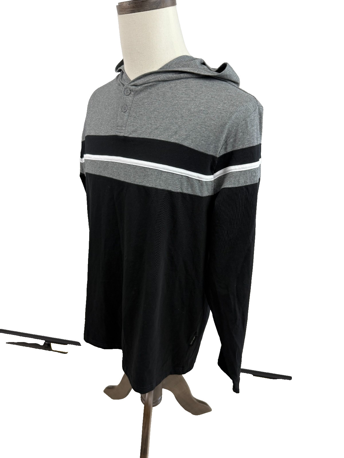 Scott James England Black Watcher Mens Hoodie Long Sleeve Shirt Large NEW