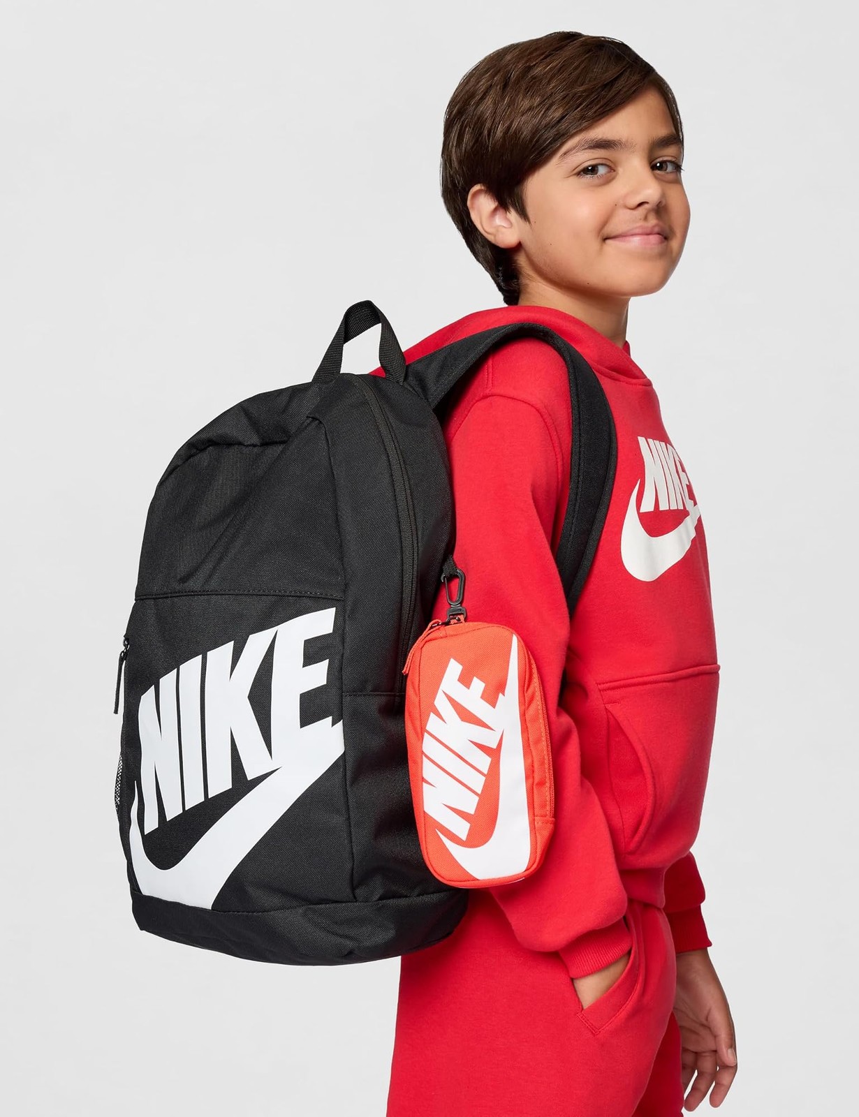 Nike Kids’ Elemental Backpack (20L), Hydrogen Blue/Orange/White, MISC – Hydrogen