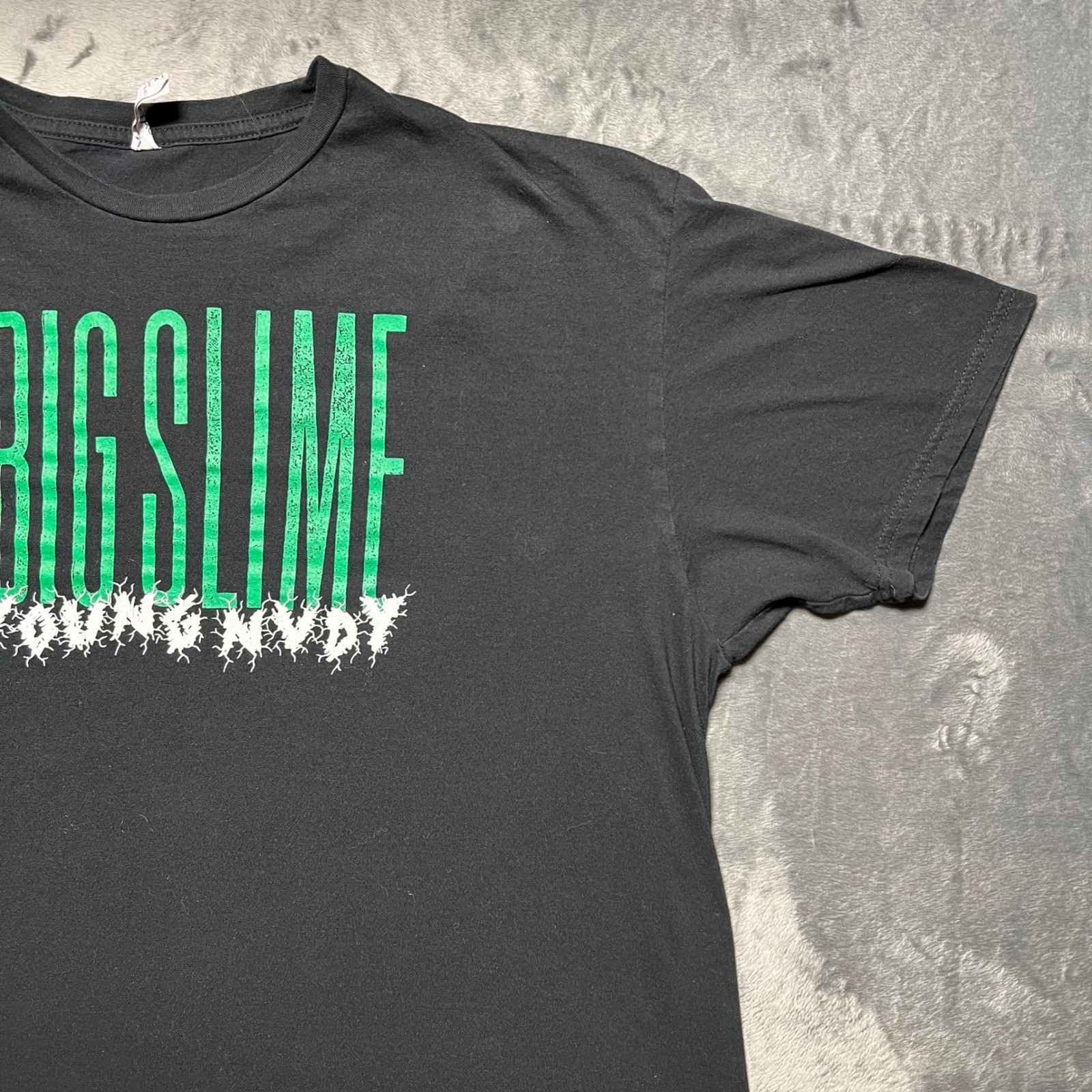 Young Nudy Shirt Black Big Slime 2023 Rap Tour Dates Concert Graphic Tee Mens XL