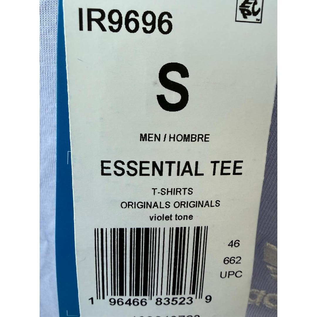 Adidas Originals Trefoil ESSENTIALS TEE MEN’S SMALL T-SHIRT VIOLET