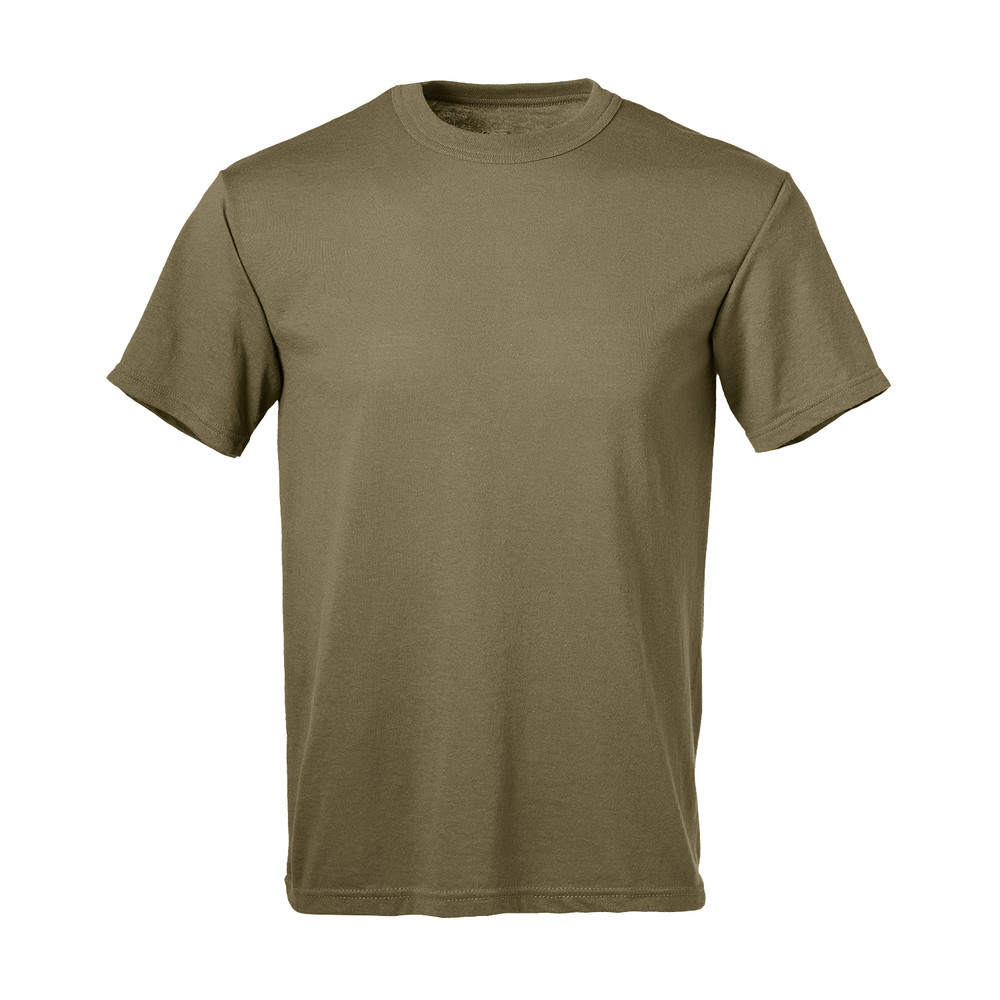 USGI Soffe 50 Poly 50 Cotton T-shirts Xlarge Short Sleeve Crew TAN 499 XL 2pack