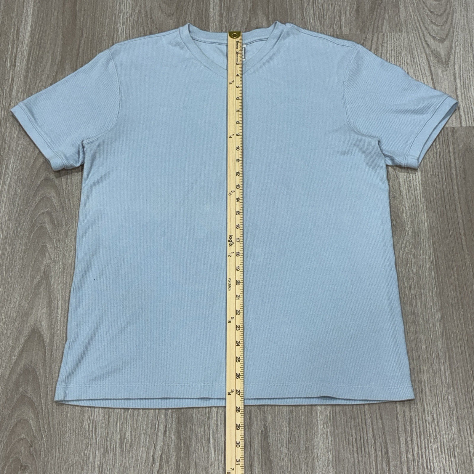 Old Navy Ribbed V Neck T Shirt MensLarge Short Sleeve Casual Basic Tee
