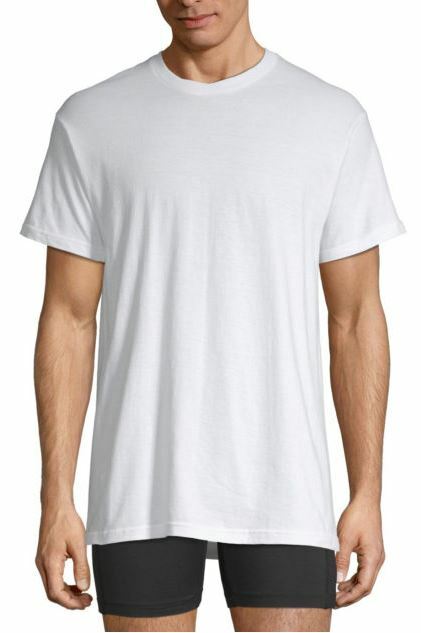 Stafford 4-Pack Men’s Big & Tall 100% Cotton Ultra Soft Crew-Neck T-Shirts(TALL)