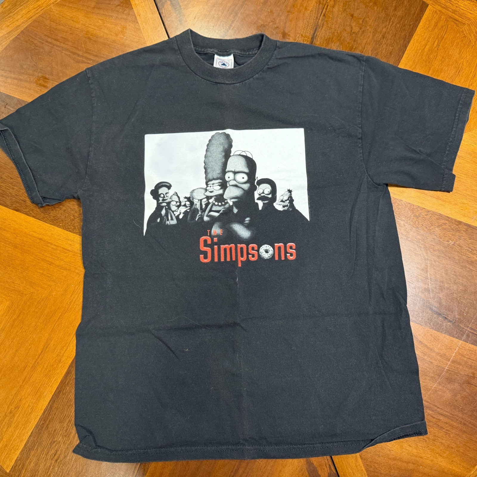 Y2K Vintage The Simpsons Sopranos Parody Mob Cartoon Shirt Size Large Delta