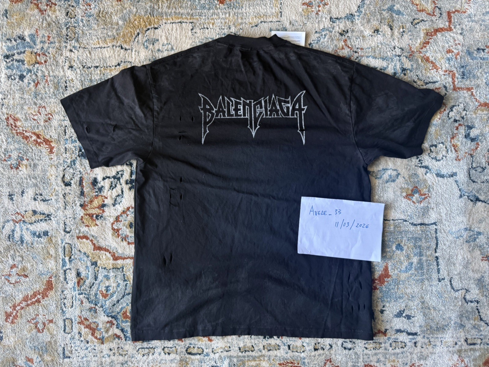 Balenciaga Distressed T Shirt