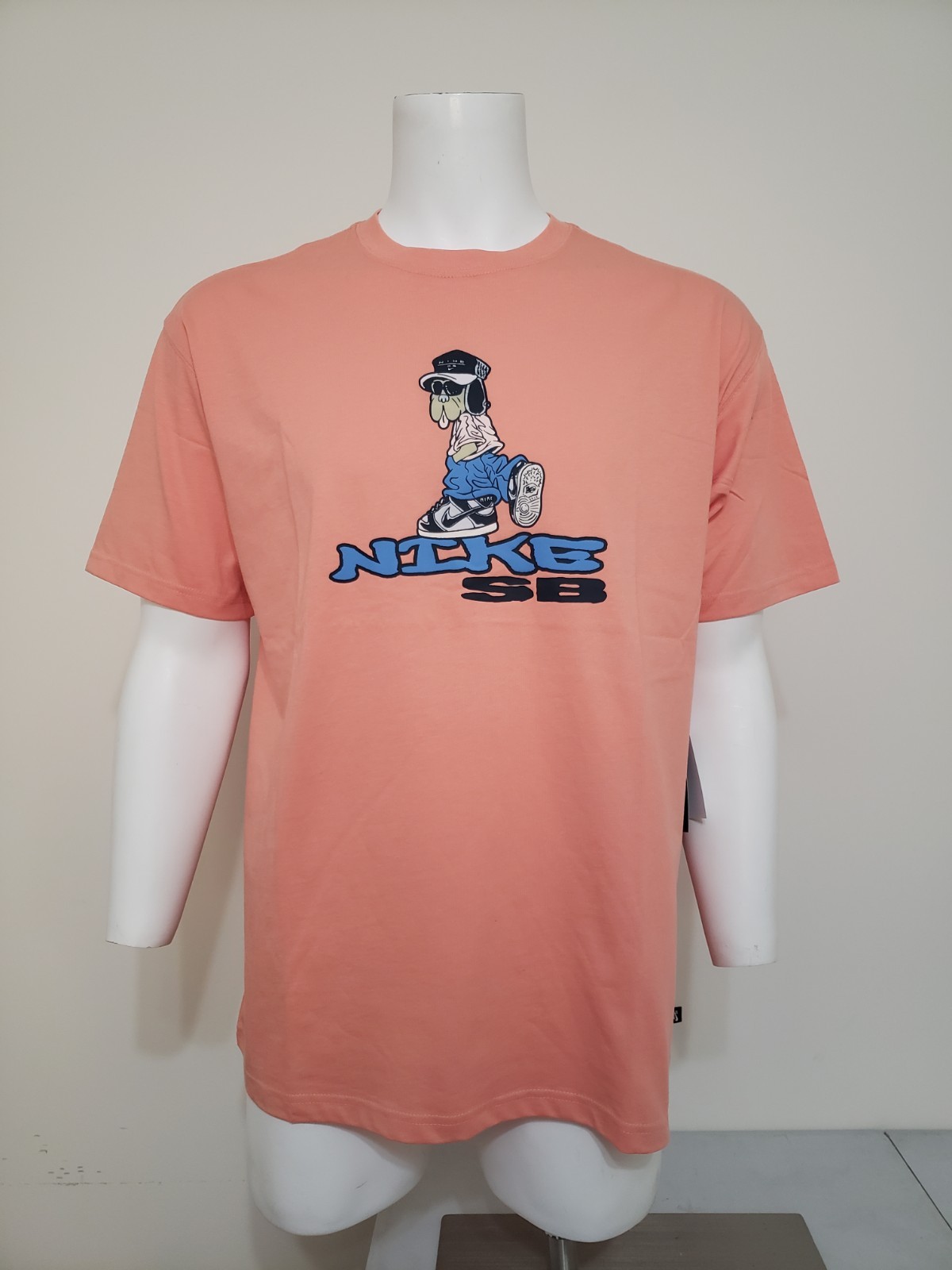 Nike SB Men’s Max90 Dunk Dog T-Shirt HJ0896-844 Apricot Agate Size L