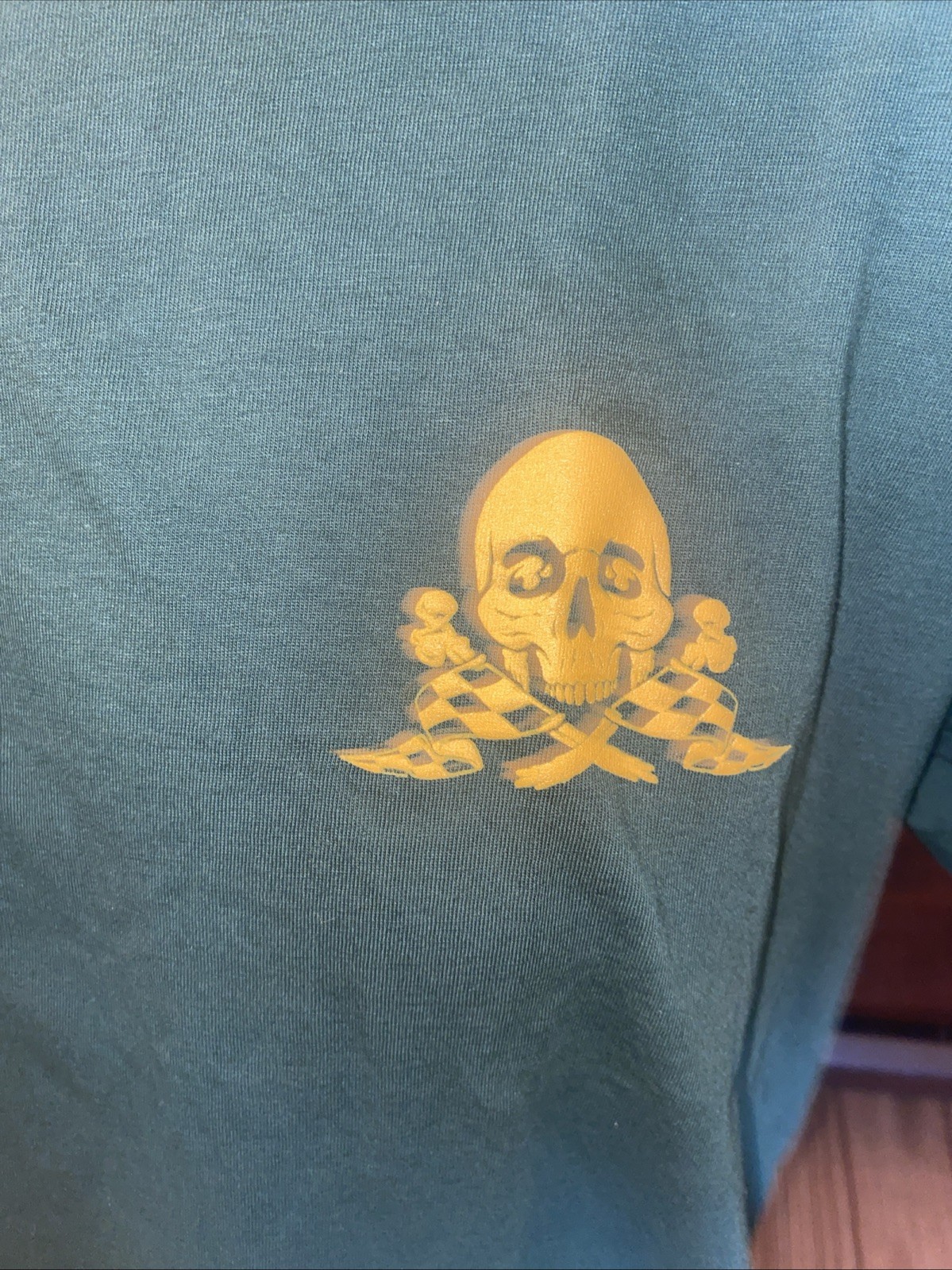 NWT Fasthouse Mens T Shirt “Band Of Misfits” Skull Green Size Small