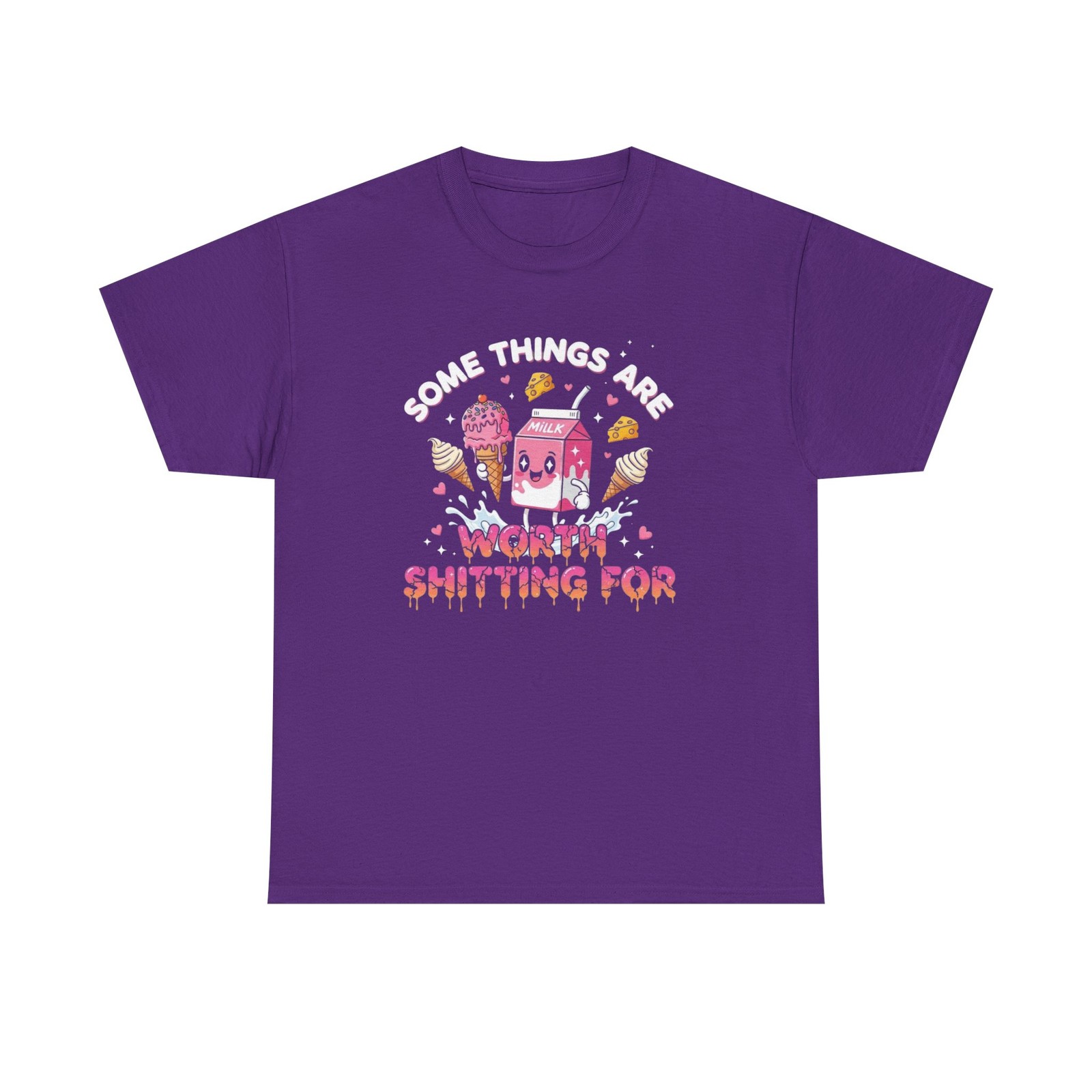 Funny T-Shirt – Some Things Are Worth Shting For – IBS Gluten Intolerence Tee