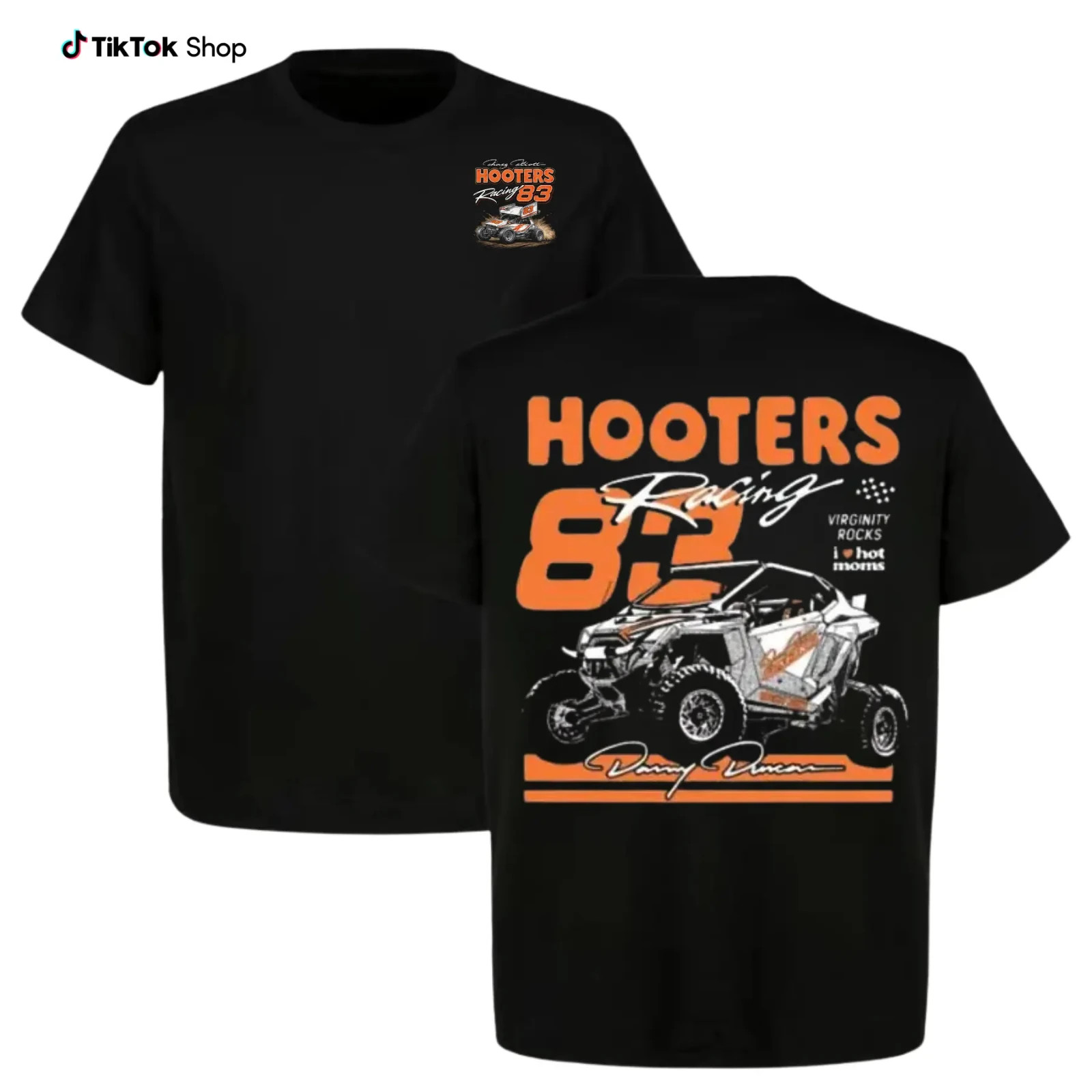 Hooters Racing 83 Graphic T Shirt, Vintage Off Road Truck Tee, Retro Racing