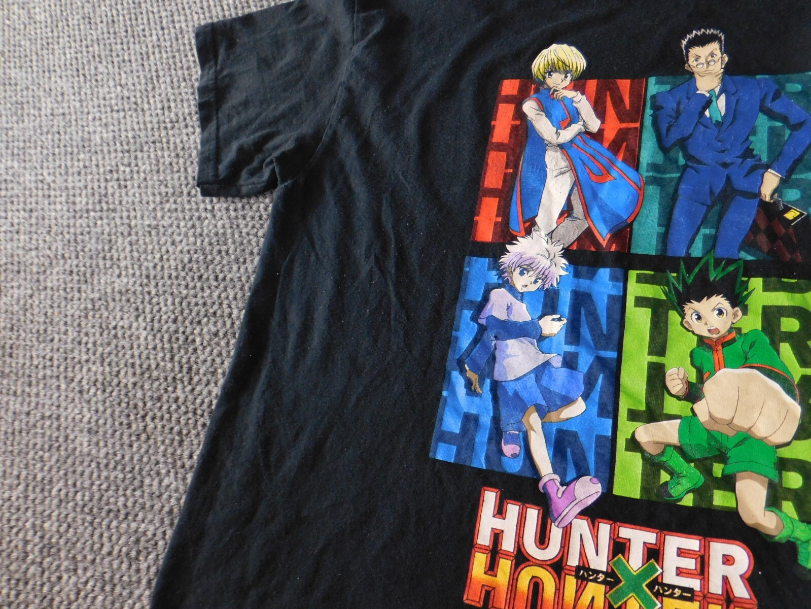 Hunter Hunter Mens Shirt Medium black anime graphic