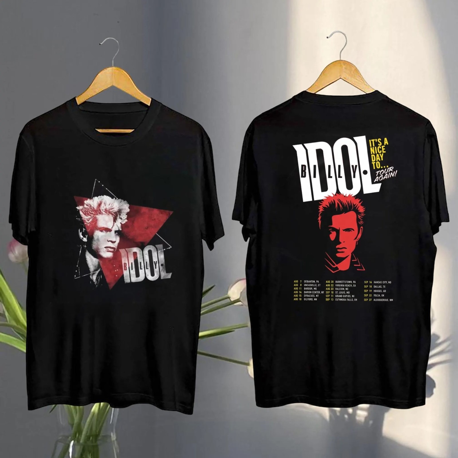 Billy Idol It’s a Nice Day to Tour Again 2026 T-Shirt S-5XL