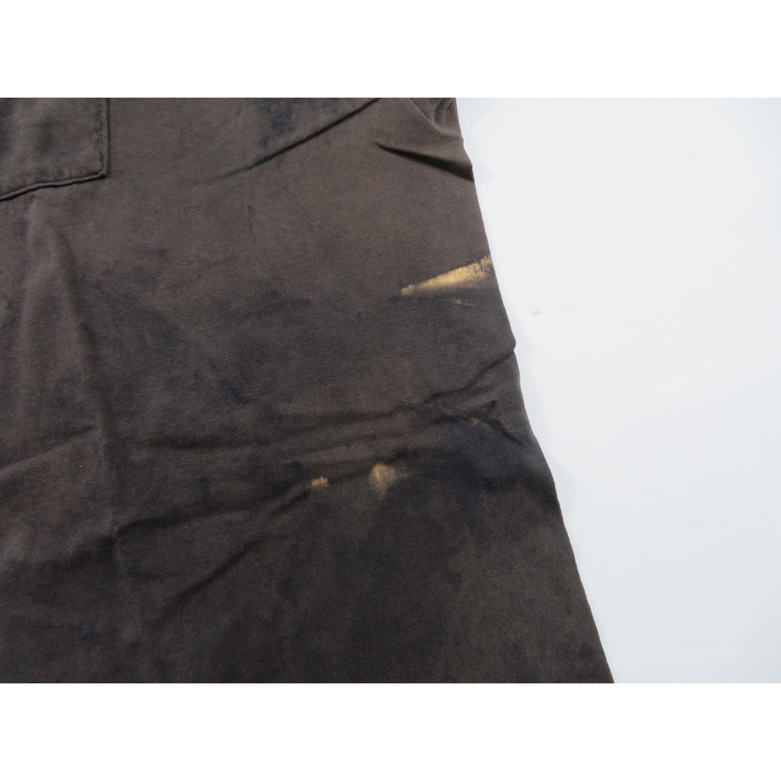 Distressed Pocket T-Shirt, Basic Editions, Plain Blank, Black Sz 3XL 1990s
