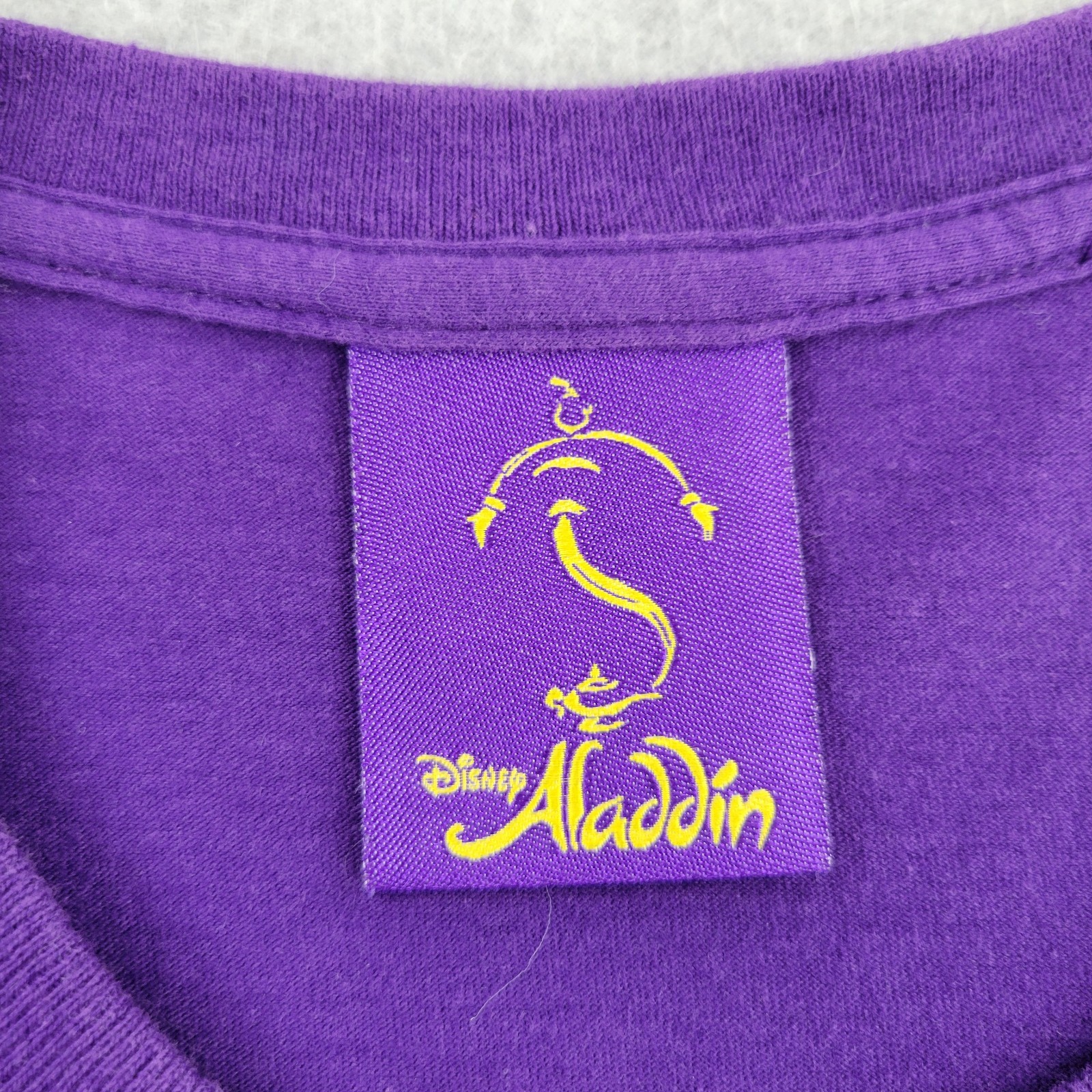 Disney Aladdin Shirt Mens XL Purple Graphic Genie Lamp