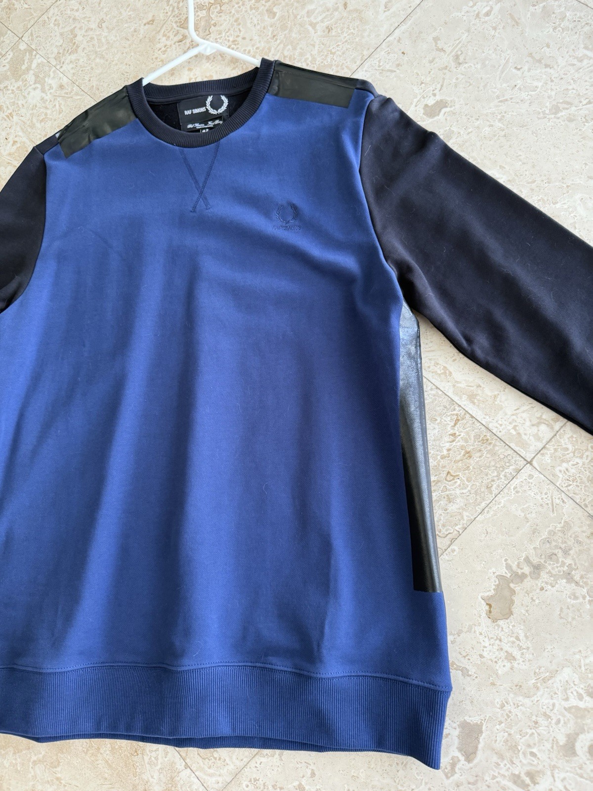 Fred Perry X Raf Simons Rare Collection London Long Sleeve Blue Men Size 42