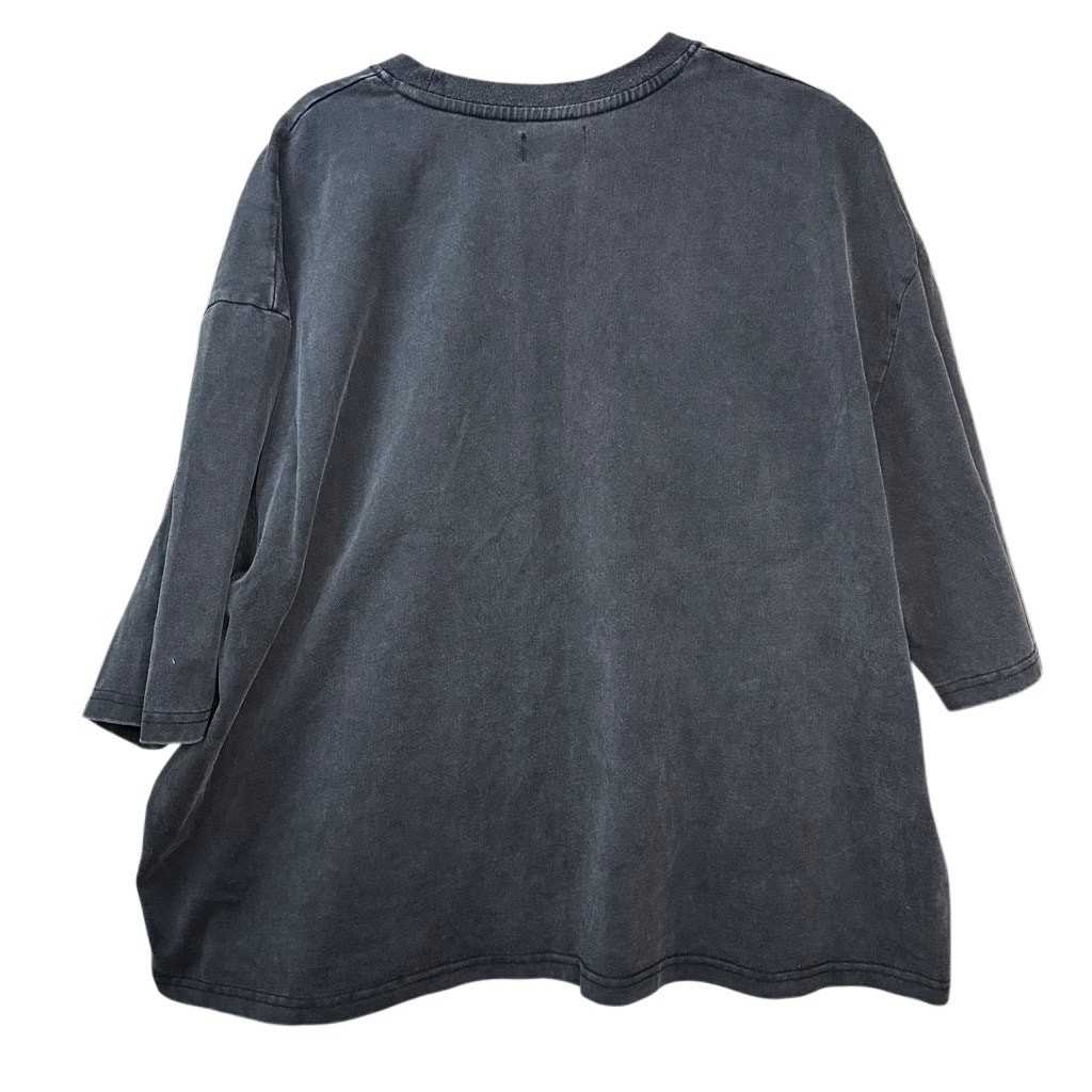 Machus Private Label Men’s Oversized T Shirt Washed Black Size Small