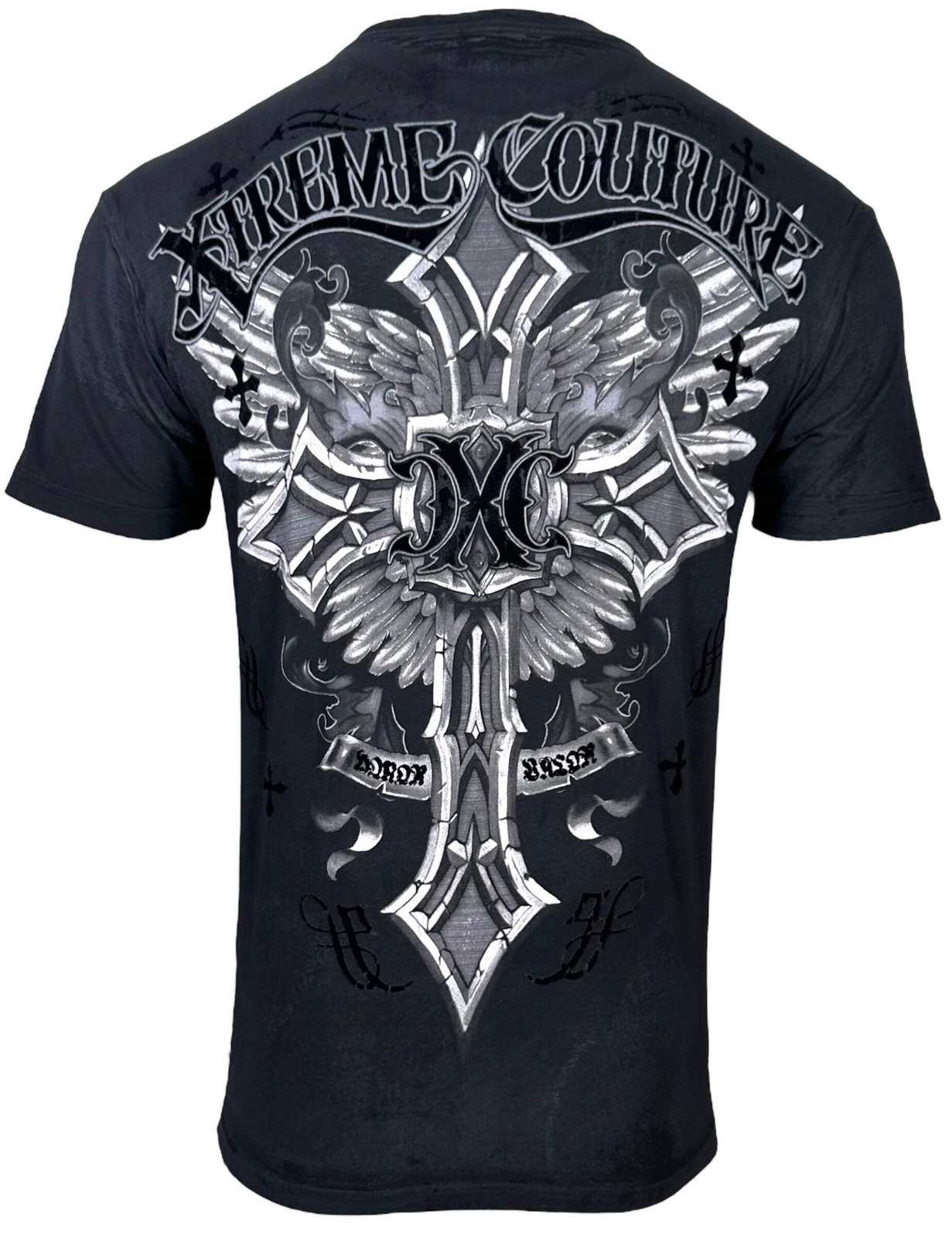 Xtreme Couture by Affliction Men’s T-Shirt Brigadier Biker Cross Y2K S-5XL