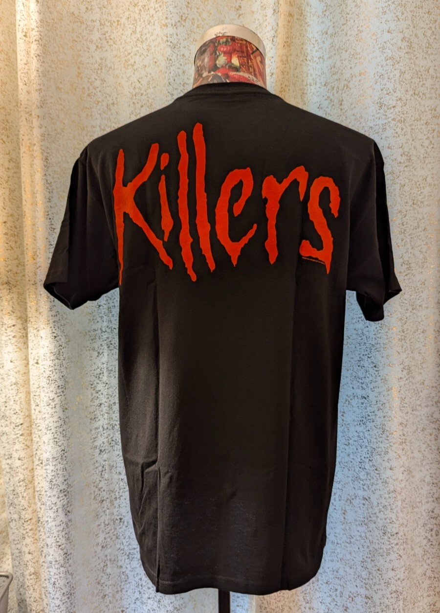 OFFICIALLY LICENSED IRON MAIDEN KILLERS DOUBLE-SIDED ROCK BAND T SHIRT