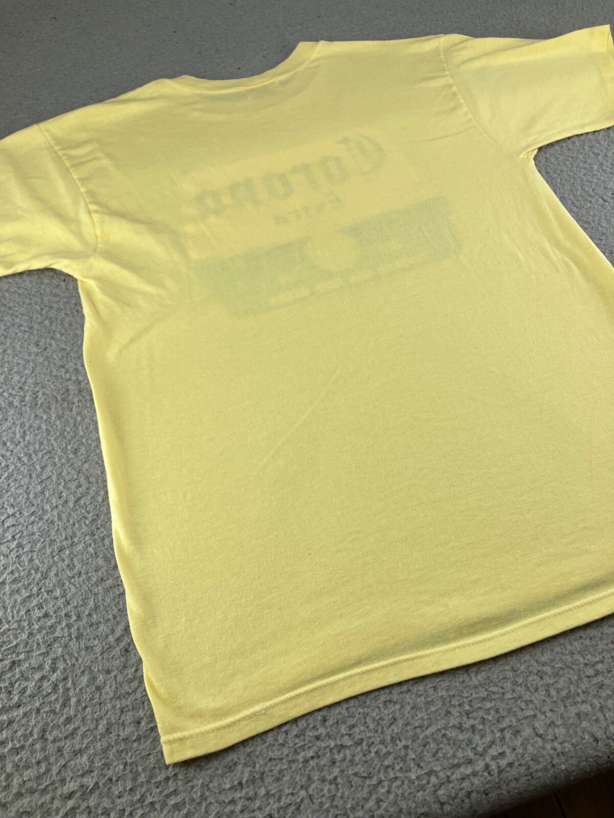 Vintage Corona Extra Shirt Mens Small Yellow Imported Beer Alcohol Skimmers