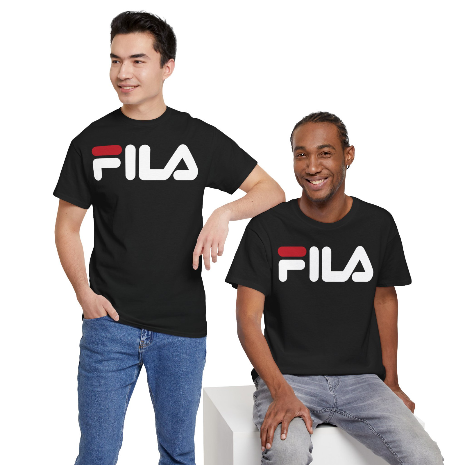 New Fila Sports Logo Men’s T-Shirt American Size S-5XL T-Shirt