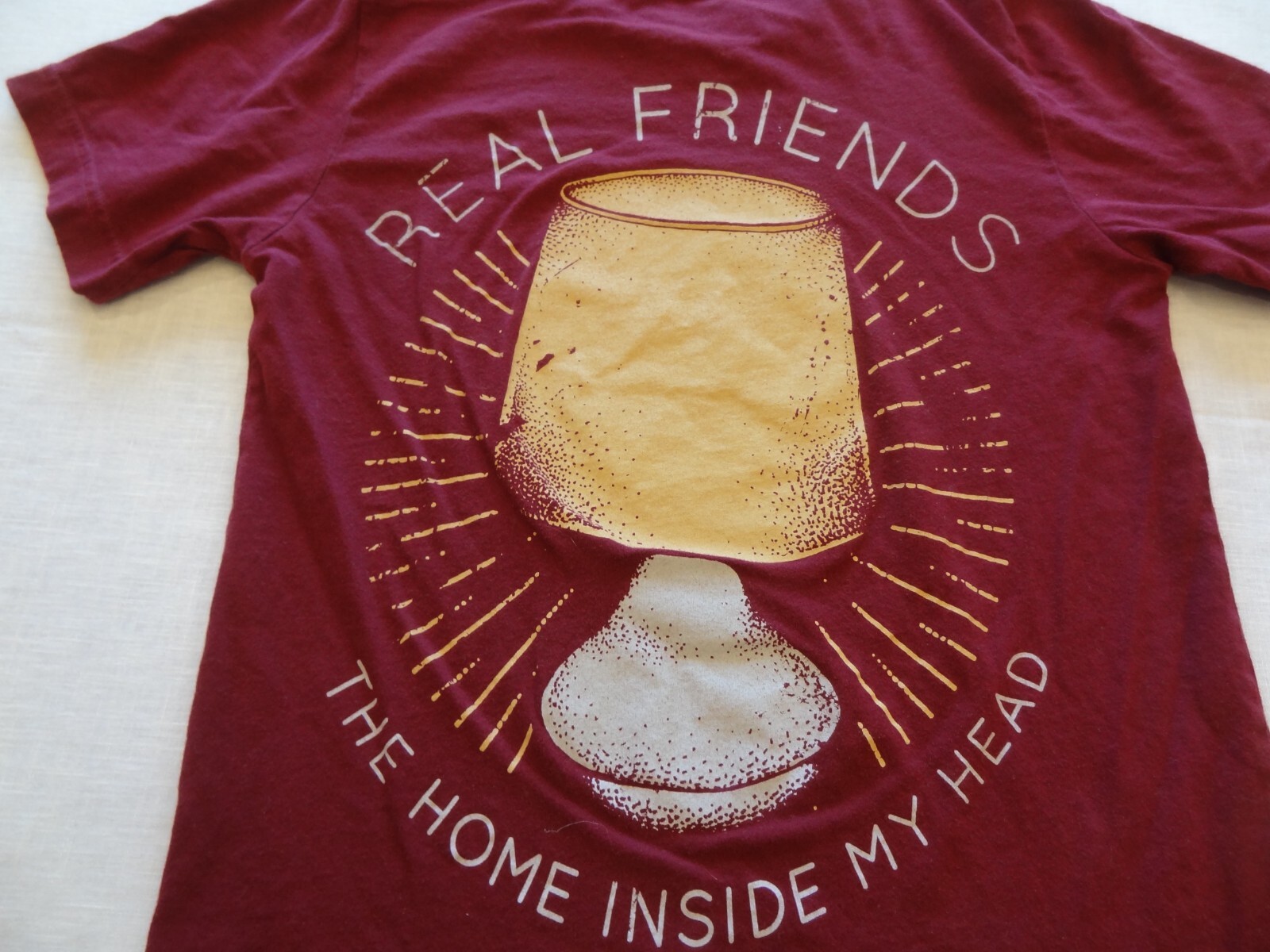 Real Friends The Home Inside My Head T-Shirt Men’s Small Band Lamp
