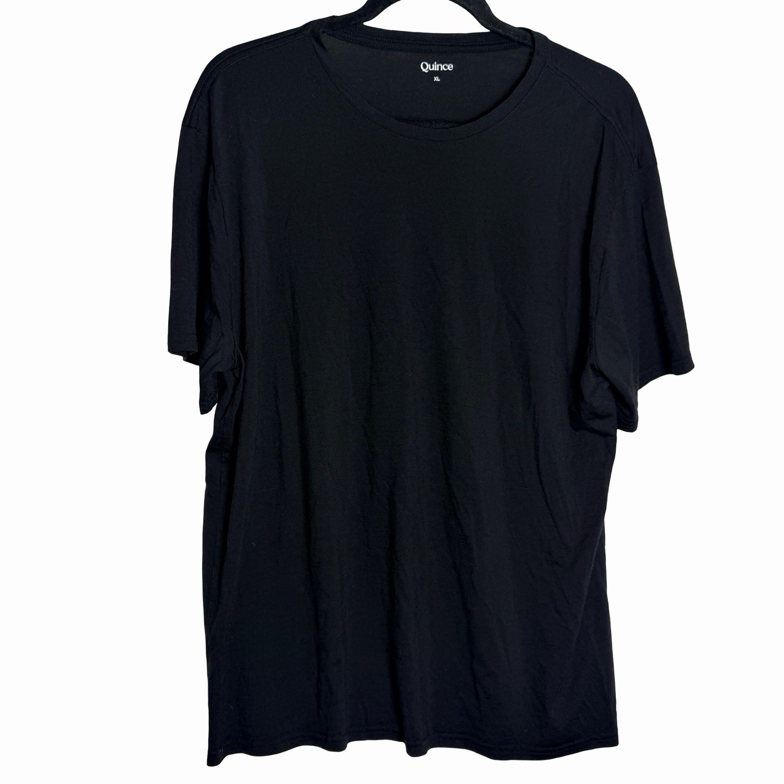 Quince Men 100% Merino Wool All-Season Base Layer XL Black Short Sleeve Tshirt