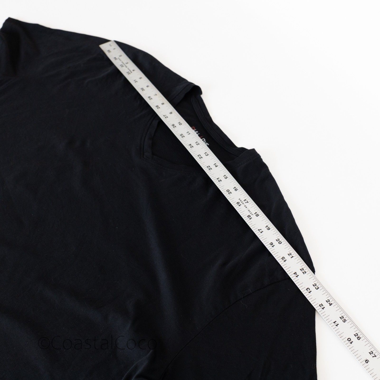 Set of 2 Supima Cotton 3XL Mens V-neck T-shirt Black Firenze Italian Classic Tee