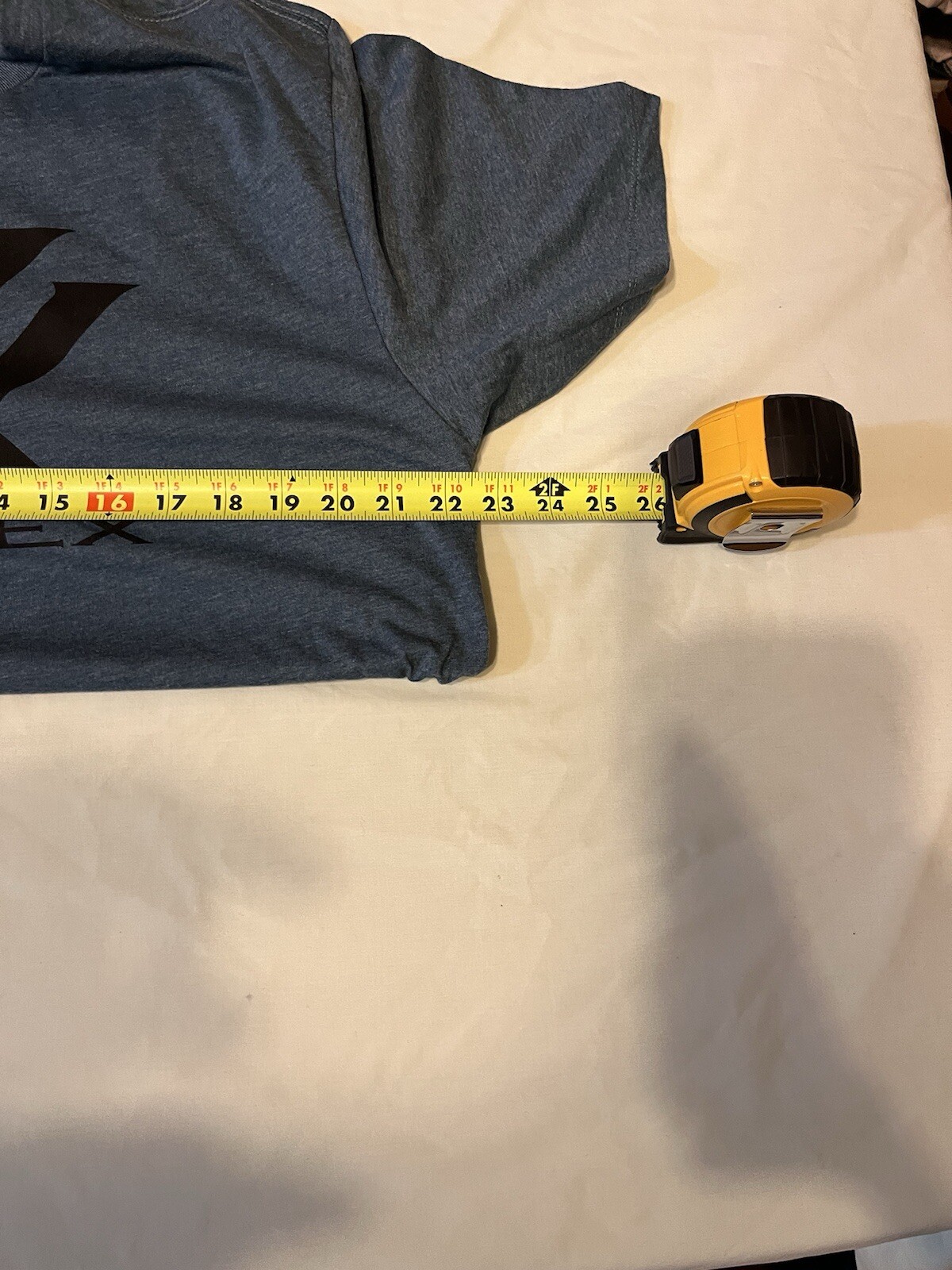 Vortex Optics Logo Men’s SS T-Shirt Blue Teal Cotton Poly – Athletic Cut – NWT