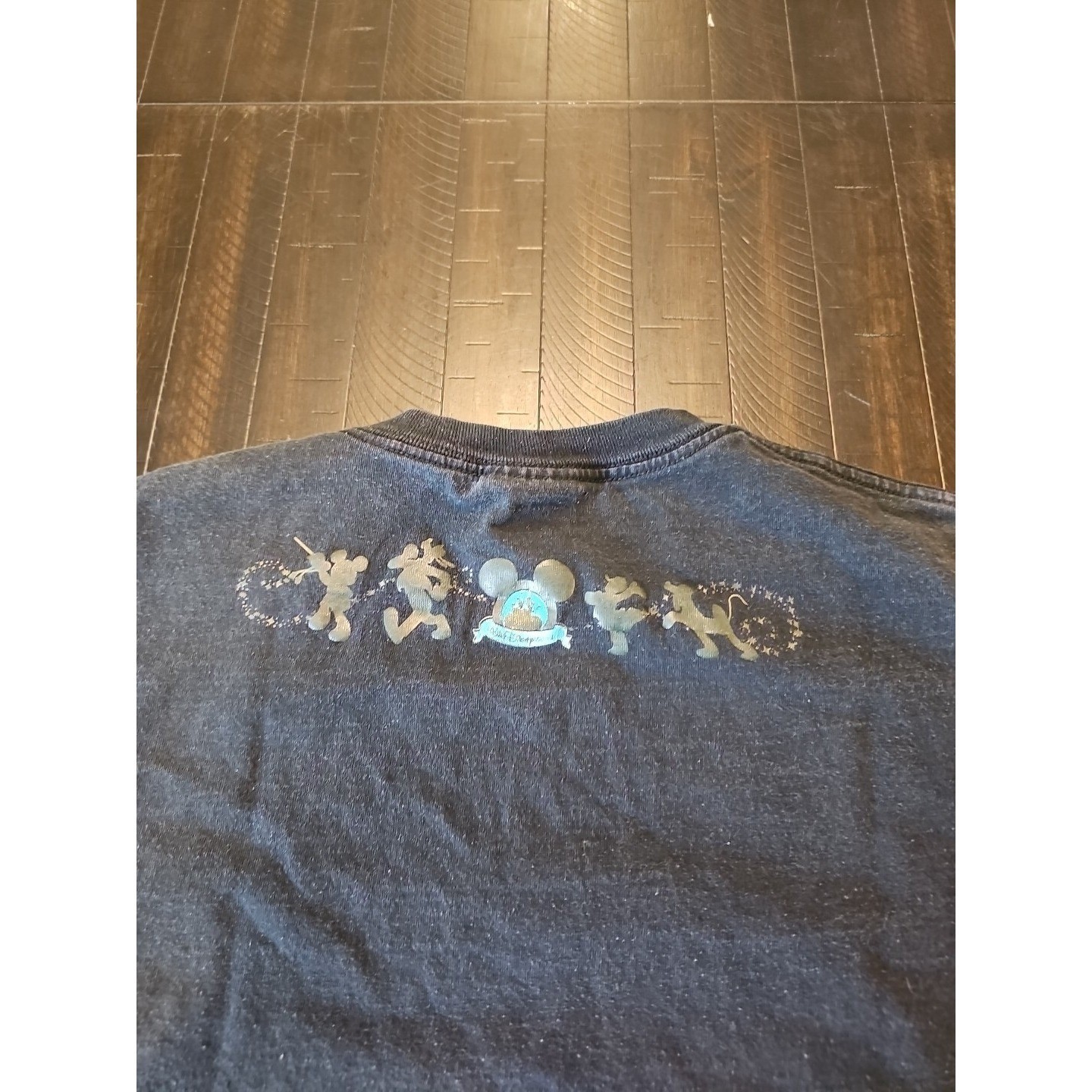 Walt Disney World Mens Black Happiest Celebration on Earth Shirt Size L