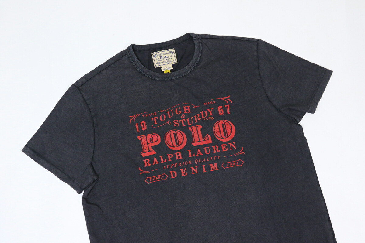 Polo Ralph Lauren Short Sleeve Crewneck Tee Graphic Print T-Shirt – Black Hthr –
