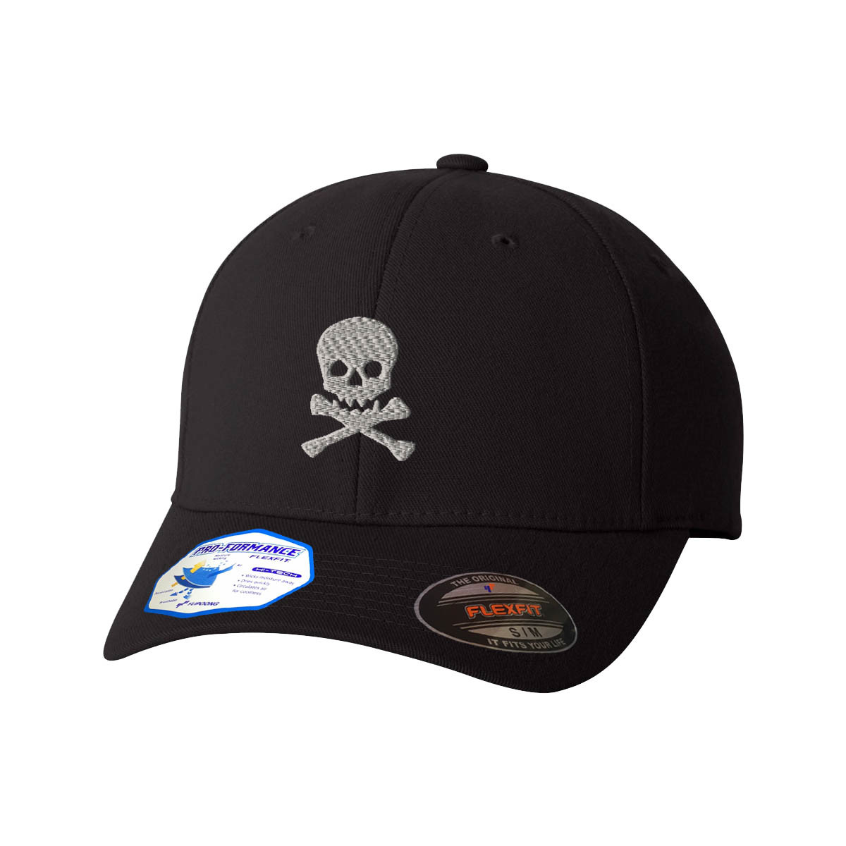 Flexfit Hats for Men & Women Skull Style A Embroidery Dad Hat Baseball Cap