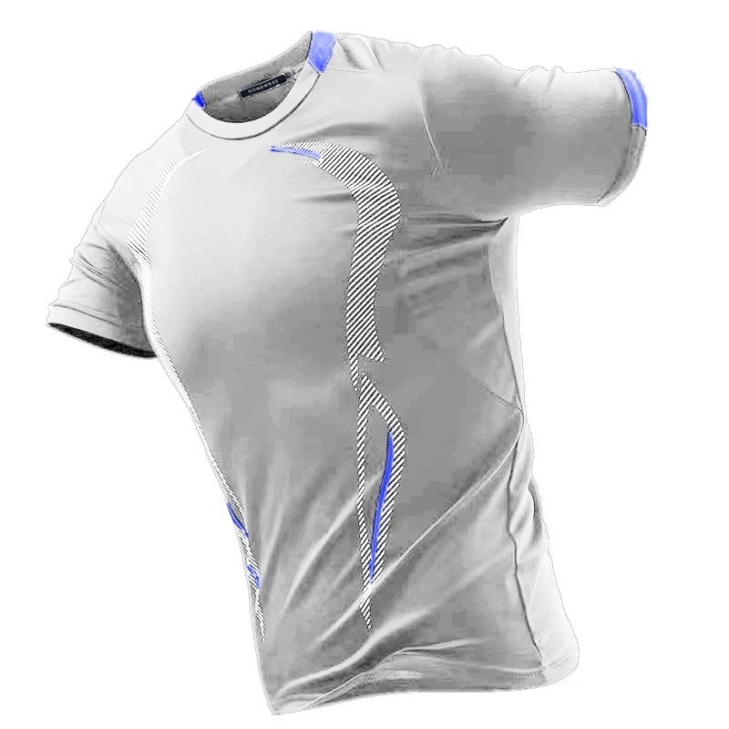 Men’s Quick Dry Running T-Shirt Breathable Fitness Training Gym Top Sweatshirt
