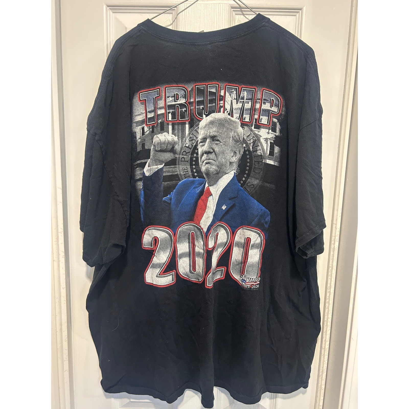 Trump 2020 President Seal Graphic T-Shirt Mens 3XL Black Heavy Cotton Tee