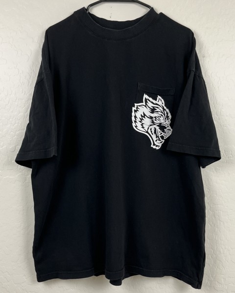 Darc Sport Pocket T Shirt Mens XL Wolves Viking Skull Black Gym Bodybuilding Tee