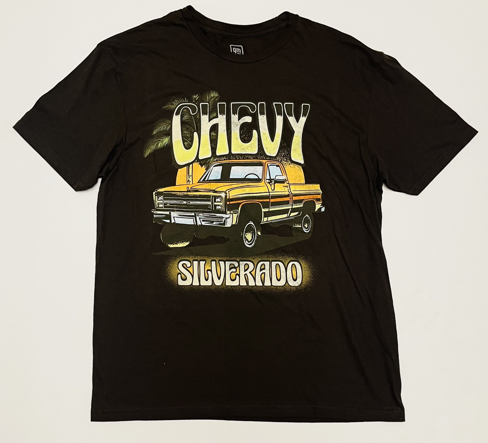GM Official Licensed Product Brown Chevy Silverado Graphic Print Mens L Shirt