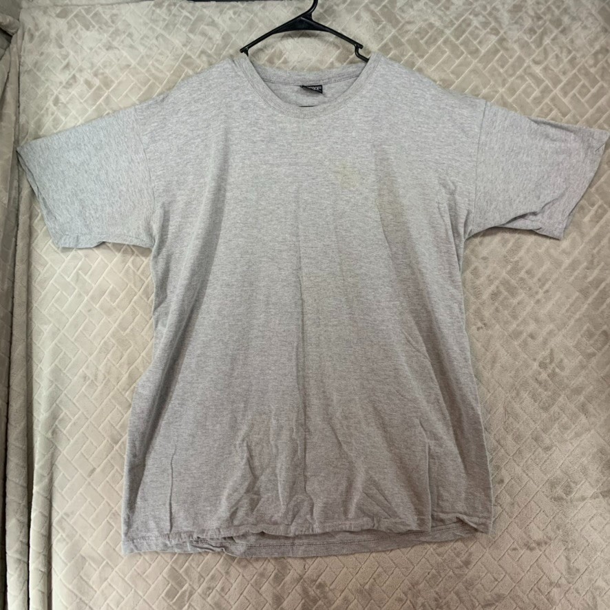 Gemrock T-Shirt Men 2XL Gray Short Sleeve Crew Neck Classic Boxy Fit 100% Cotton