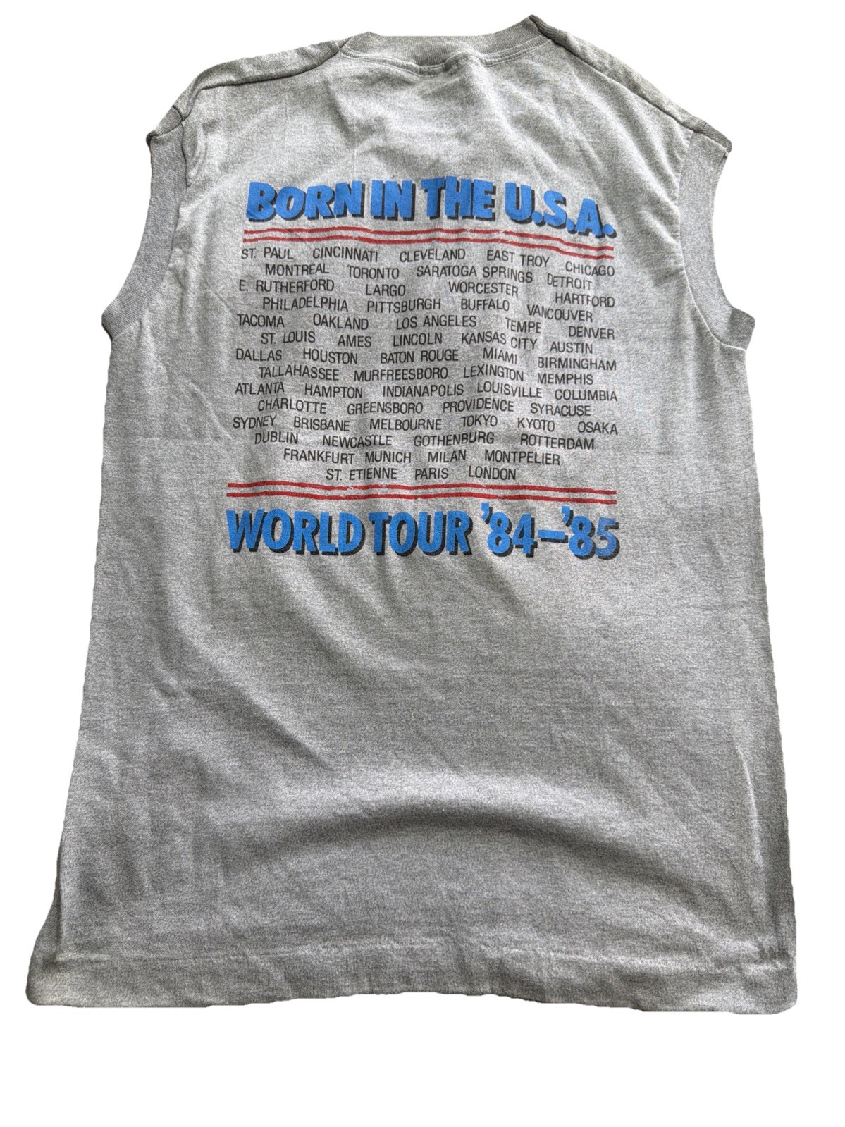 Bruce Springsteen and The E Street Band 1985 Vintage Tour T-Shirt Size Medium