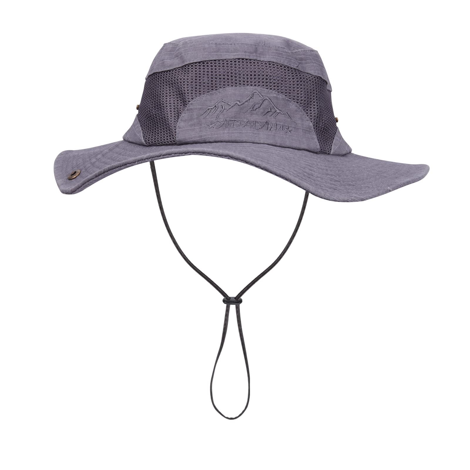 Men’s UV Protection Fishing Hat – Foldable Boonie Hat with Adjustable Chin Strap
