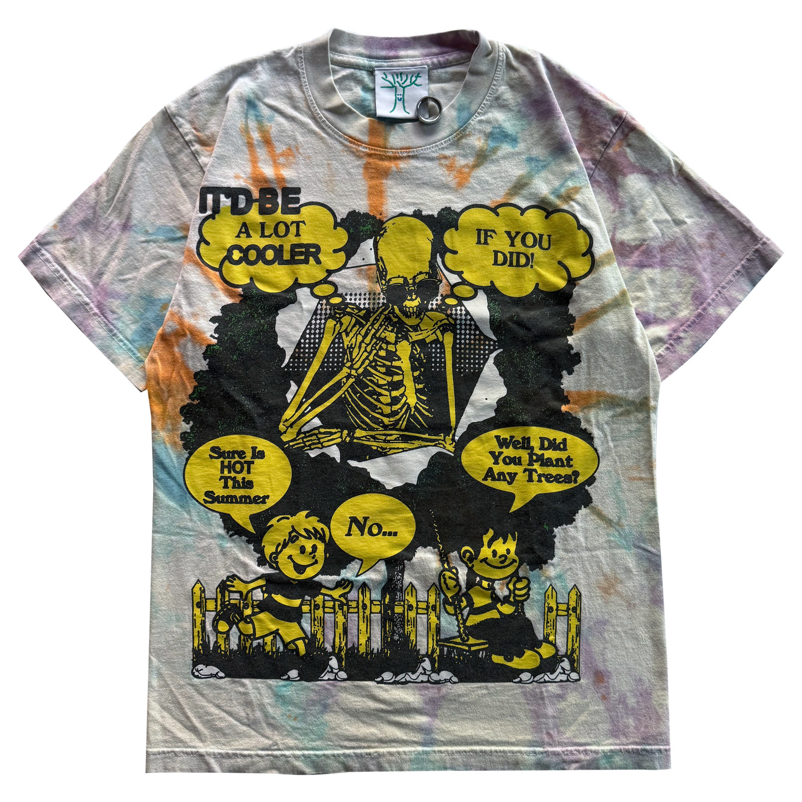 Online Ceramics SS19 Climate Change Is Dead Serious Tye Dye Tee Size Small