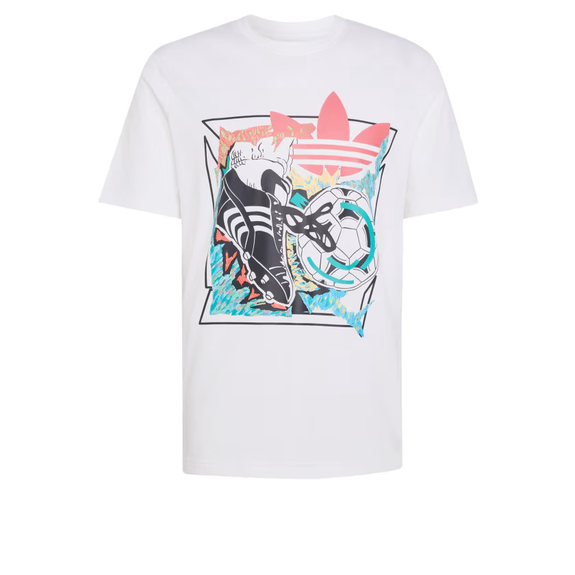 adidas men Archive Anime Football Graphic Tee