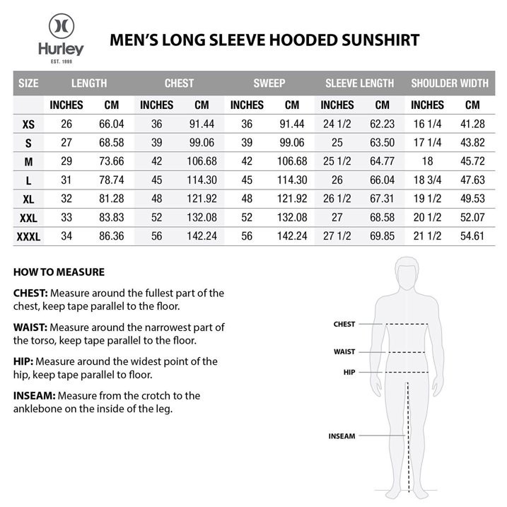 Hurley Men’s Sunny Side Hybrid Stretch Hooded UV T-Shirt Size XXL Light Grey