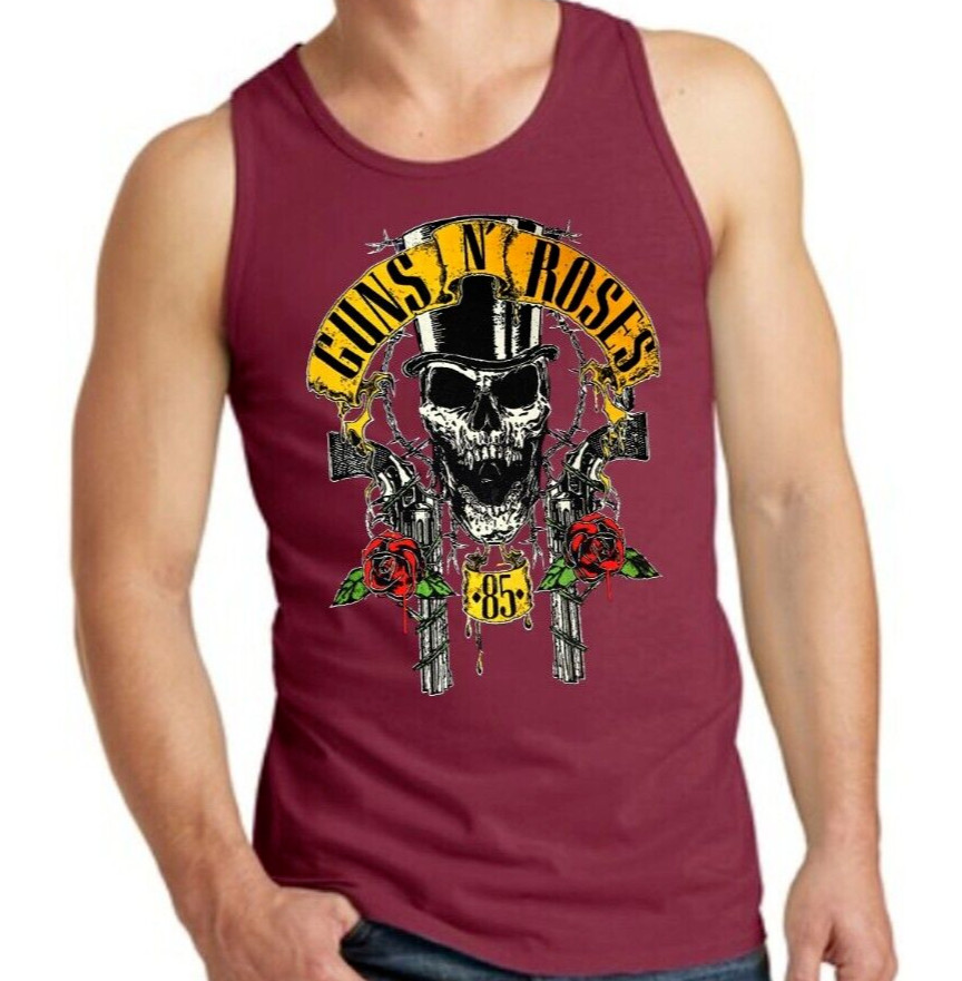 Guns N Roses 85 Hard Rock Band Men’s Tank Tops (Multiple Colors)