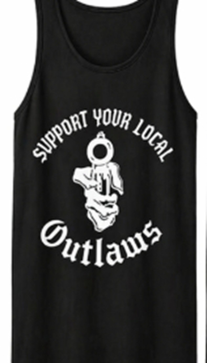 Support your local Outlaws Biker Motorcycle MC t shirt tee outlaw TANK TOP