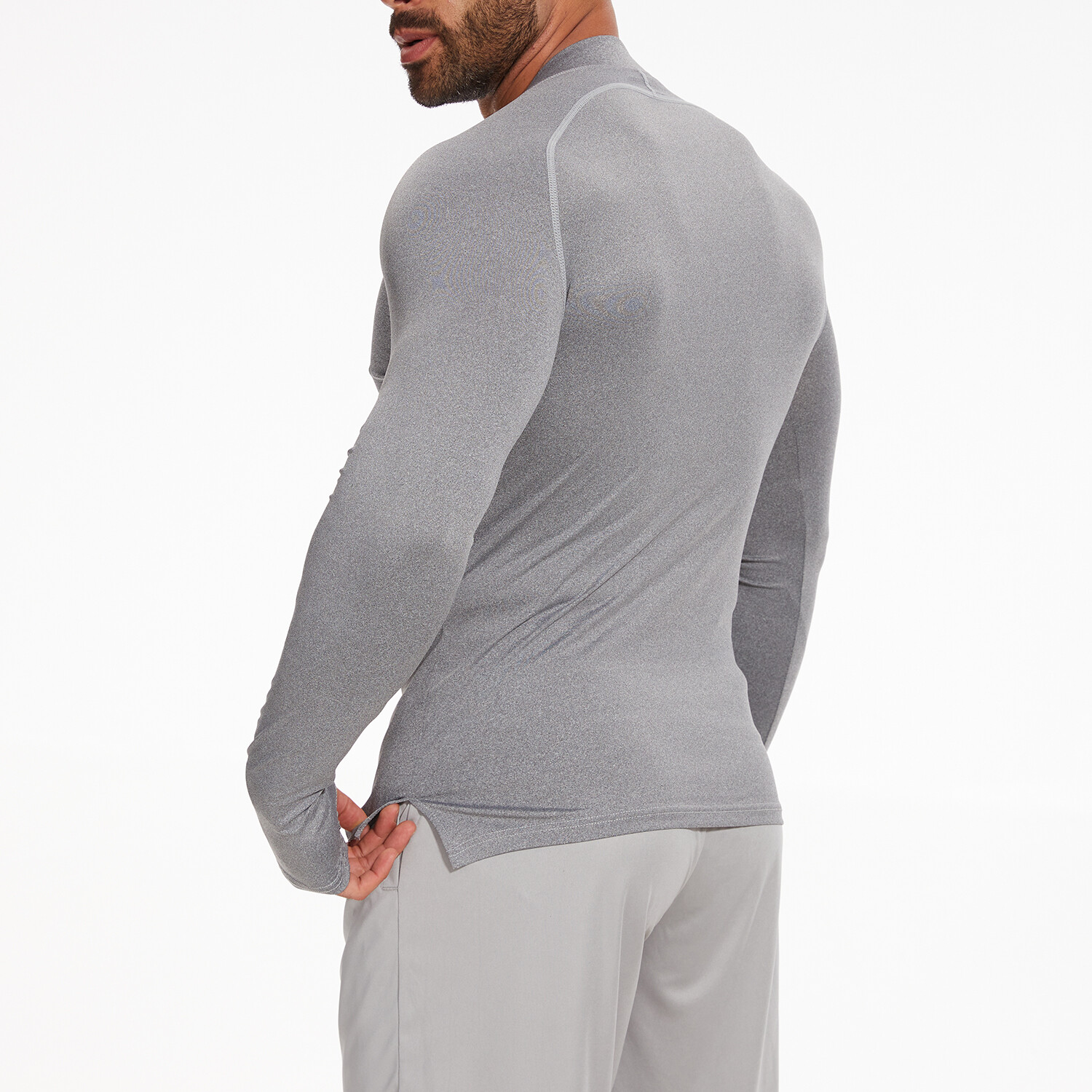 Men’s 1/4 Zip Long Sleeve Shirt Quick Dry Running Tops Athletic Quarter T-Shirt