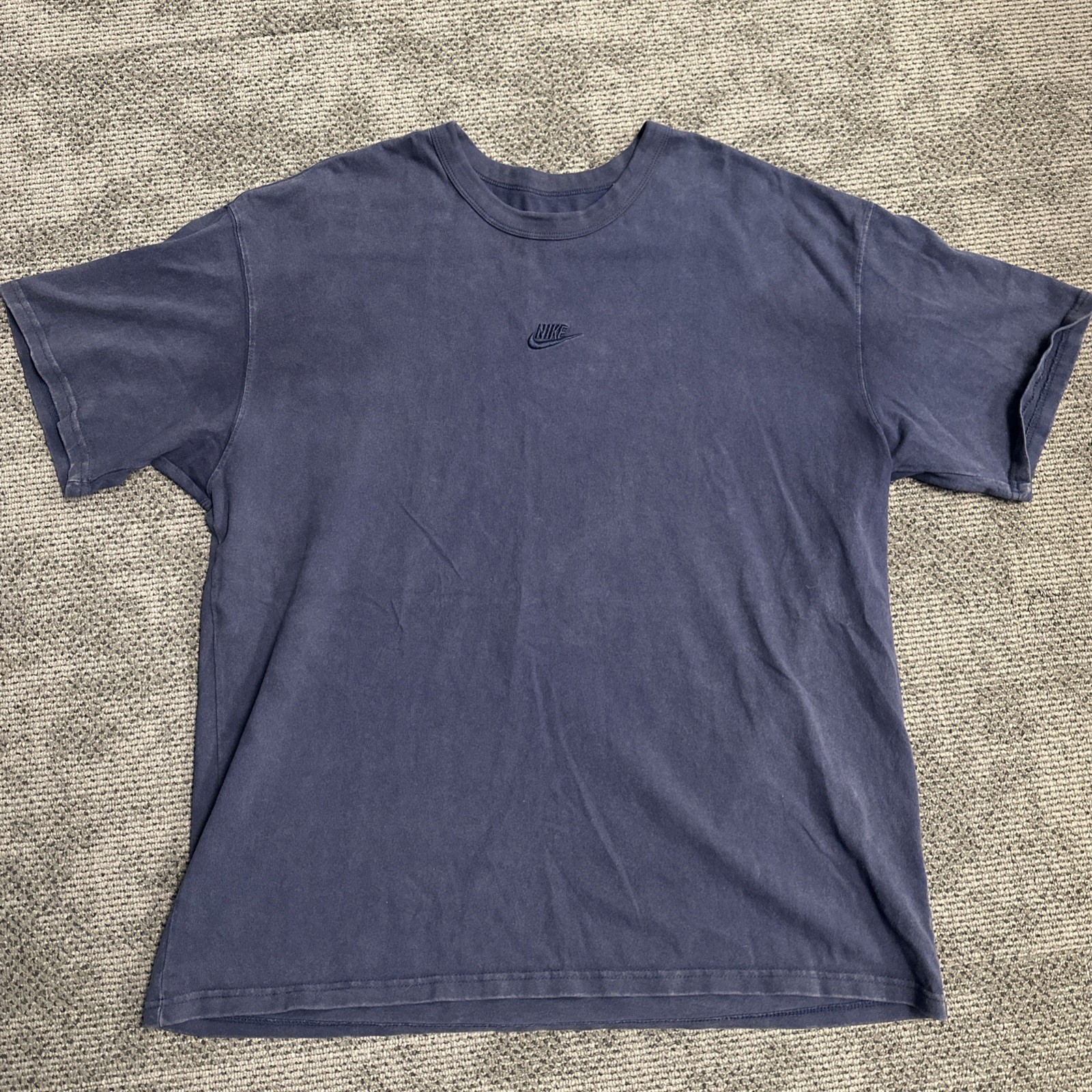 Nike Max90 Premium Essentials T-shirt Men XL Oversized Blue DZ2898 493 SS Tee