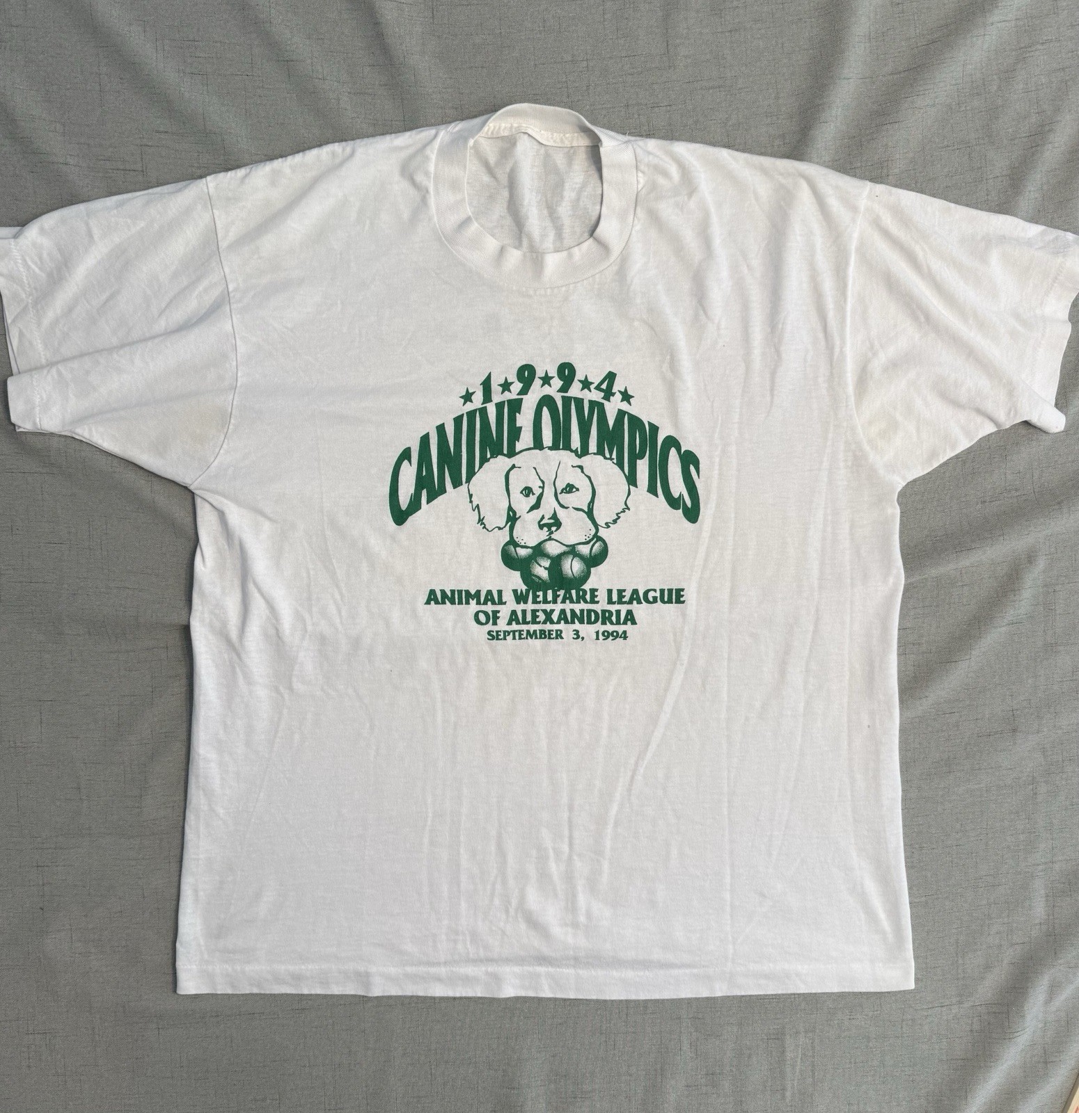 1994 Canine Olympics Vintage T Shirt Single Stitch Sz L No Tag See Measurements
